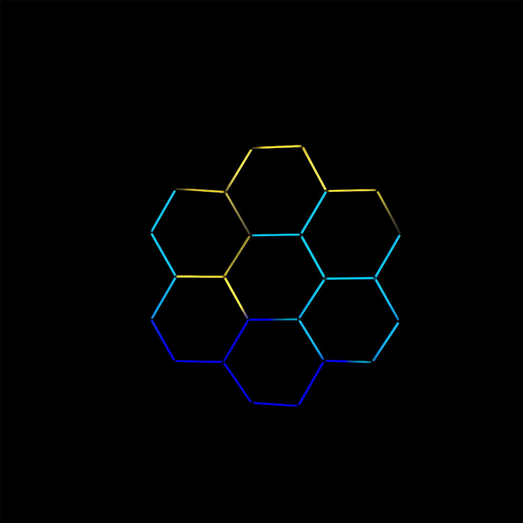 LED Neon Hexagon (7Hex)