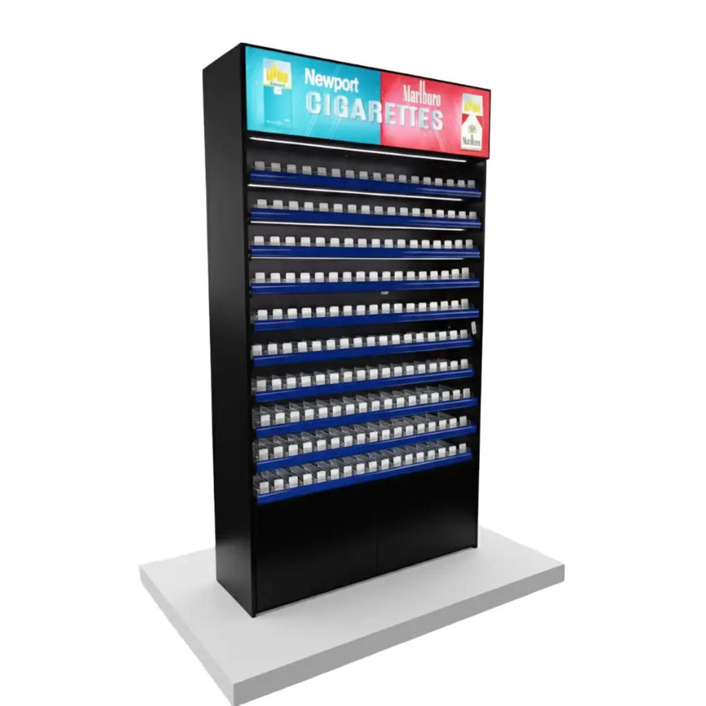 4x7 Feet Cigarette Display with Pushers