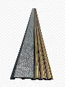 Panel Wall Decor (grey and gold) 