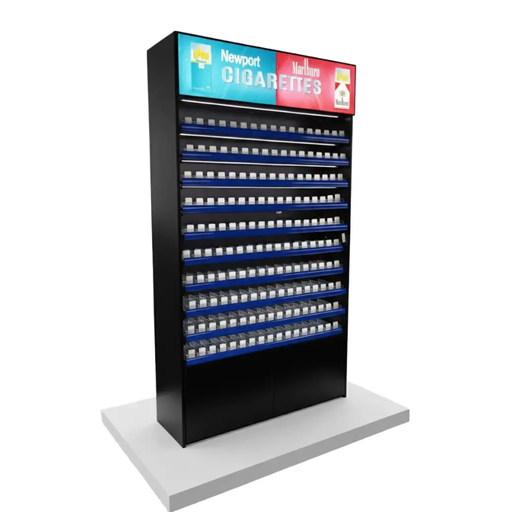 [CIGDISP4x7] 4x7 Feet Cigarette Display with Pushers
