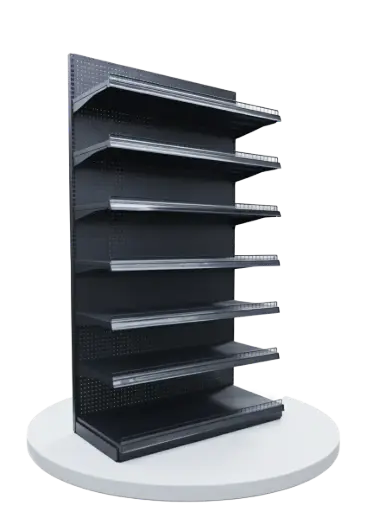 [TEMP-0091] Metal Wall Shelves 7 Layers 4x7 (Black)