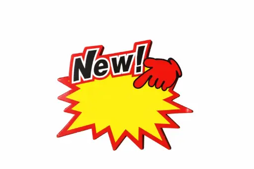 [TEMP-0128] StarBurst New Sign - 20 Pack