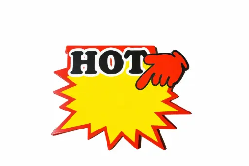 [TEMP-0127] StarBurst Hot Sign - 20 Pack