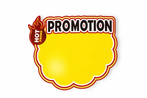 [TEMP-0126] StarBurst Hot Promotion Sign  - 20 Pack
