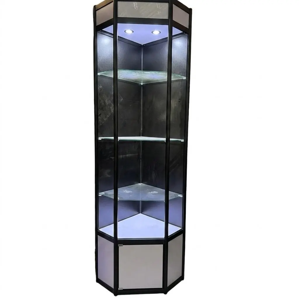 8 Feet Slat Wall Corner Display 